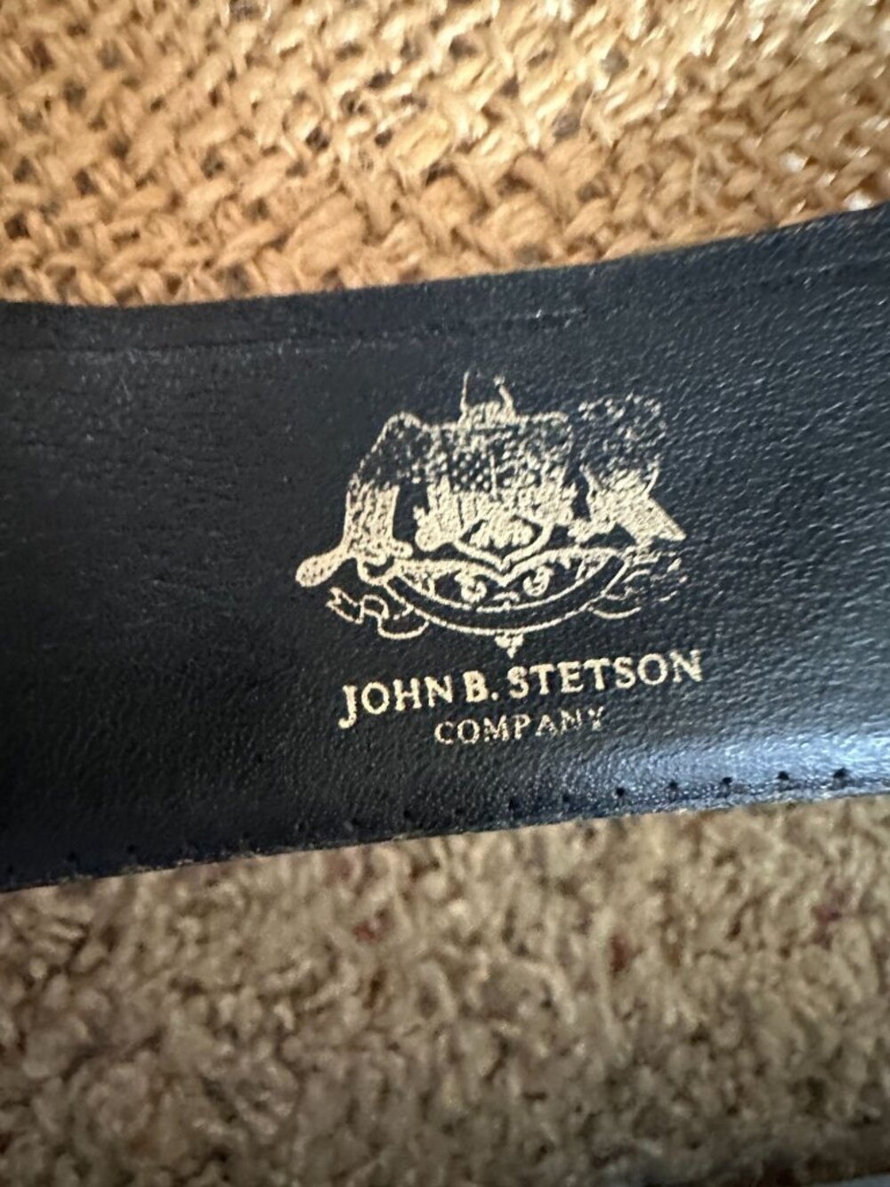 Stetson Roadrunner Straw Hat Western Style Hatband & Interior Band Brown 71/8 - Picture 6 of 7